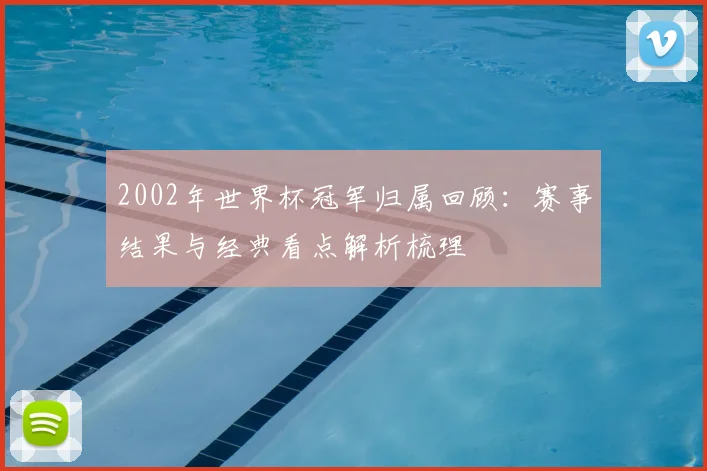 2002年世界杯冠军归属回顾：赛事结果与经典看点解析梳理